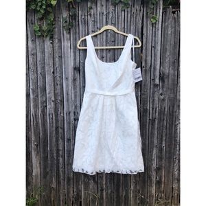 NWT Social Bridesmaid Ivory Lace Cocktail Dress